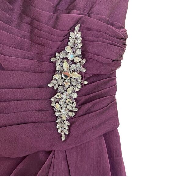 Jade By Jasmine Women's Plum / Purple Chiffon MOB Formal Gown - Size 8 - NWT 🌟 - Picture 6 of 16